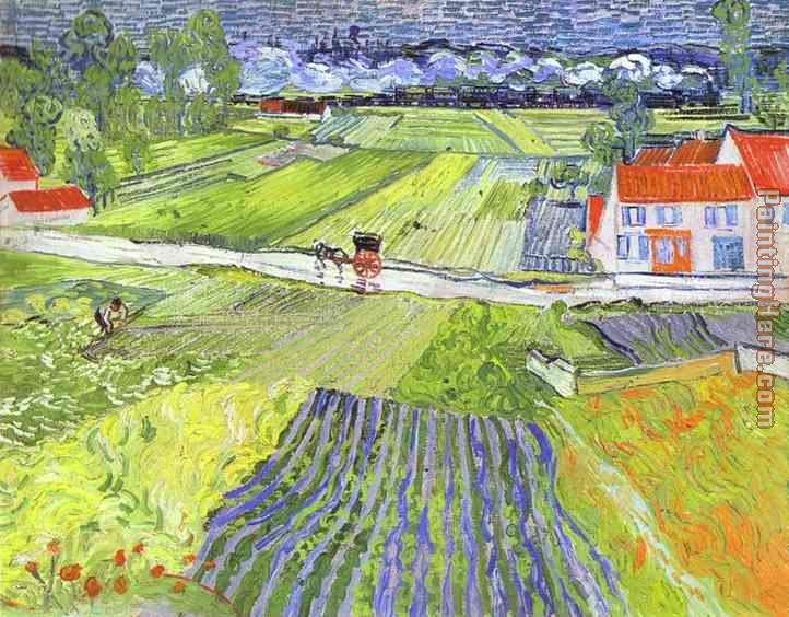 A Road in Auvers after the Rain painting - Vincent van Gogh A Road in Auvers after the Rain art painting